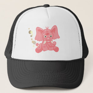 Cute Pink Elephant Trucker Pet