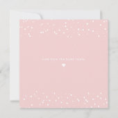 Cute Pink Elephant Valentijnsdag Kaart (Achterkant)