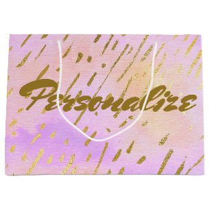Cute Pink en Gold Large Cadeauzakje