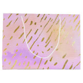 Cute Pink en Gold Large Cadeauzakje (Achterkant)