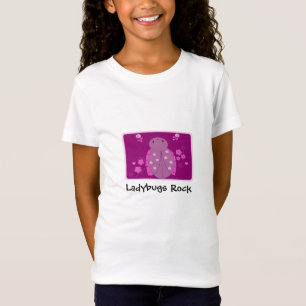 Cute Pink en Paarse Ladybug T-shirt