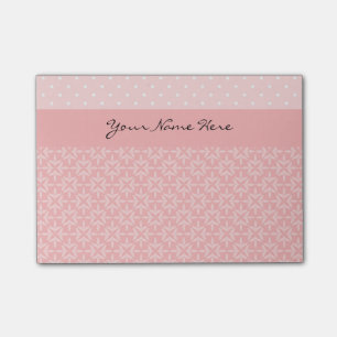 Cute Pink en White Polka Dots Post-it® Notes