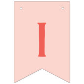 Cute Pink First Birthday Balloon Banner (Derde vlag)