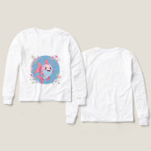 Cute Pink Fish – Kids’ Long Sleeve Tee (Voorkant /achterkant)