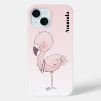Cute Pink Flamingo Illustratie