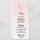 Cute Pink Flamingo Illustratie Kaart (Voorkant)