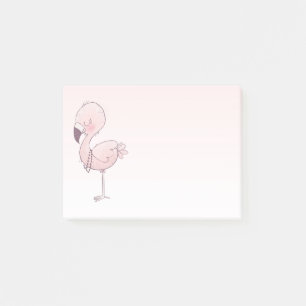 Cute Pink Flamingo Illustratie Post-it® Notes