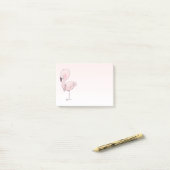 Cute Pink Flamingo Illustratie Post-it® Notes (Op bureau)