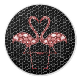 Cute Pink Flamingo Keramische Knop