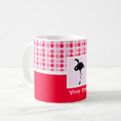 Cute Pink Flamingo Koffiemok (Voorkant links)