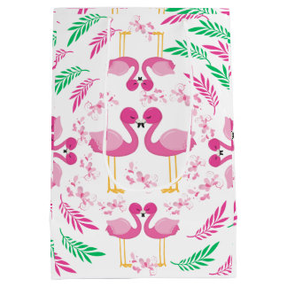 Cute Pink Flamingo Medium Cadeauzakje