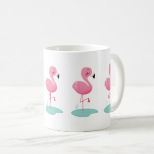Cute Pink Flamingo Mok