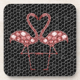 Cute Pink Flamingo Onderzetter