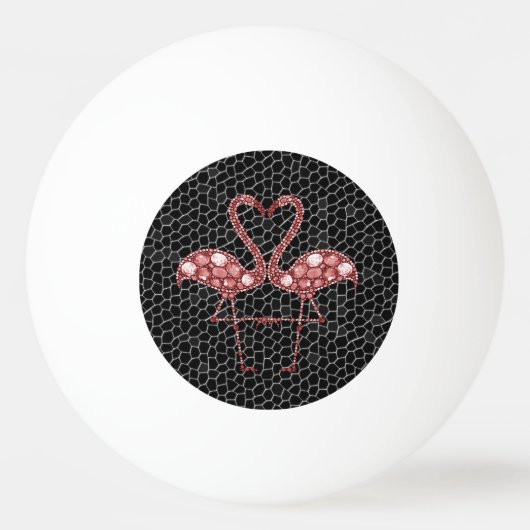 Cute Pink Flamingo Pingpongballen (Voorkant)