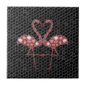 Cute Pink Flamingo Tegeltje (Voorkant)