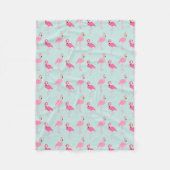 Cute Pink Flamingos Fleece Deken (Voorkant)