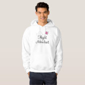 Cute Pink Flight Attendant Hoodie (Voorkant volledig)