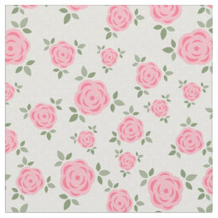 Cute Pink Floral Pattern Stof