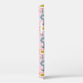 Cute Pink Garden Flowers Persoonlijke naam Case-Mate iPhone Case (Achterkant / Rechts)