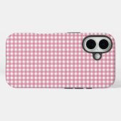 Cute Pink Gingham Pattern Case-Mate iPhone Case (Achterkant (horizontaal))