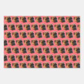 Cute Pink Girly Boxer Dog Inpakpapier Vel (Voorkant 3)