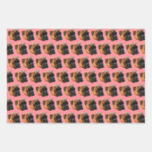Cute Pink Girly Boxer Dog Inpakpapier Vel (Voorkant 2)