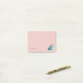Cute Pink Green Cactus Custom Post-it® Notes (Op bureau)