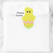 Cute Pink Green Chick Easter Stickers (Tas)