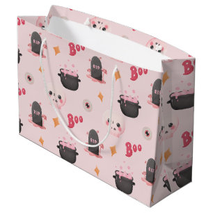 Cute Pink Halloween Birthday Party Groot Cadeauzakje