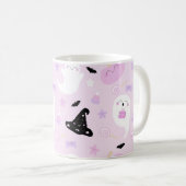 Cute Pink Halloween Koffiemok (Voorkant rechts)