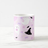 Cute Pink Halloween Koffiemok (Center)