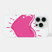 Cute Pink Heart Aesthetic Phone Case (Verso Horizontal)