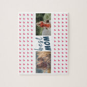 Cute Pink Heart Pattern Best Ma 2 Foto Legpuzzel (Verticaal)