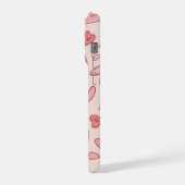 Cute Pink Heart Pattern Phone Case (Côté gauche)