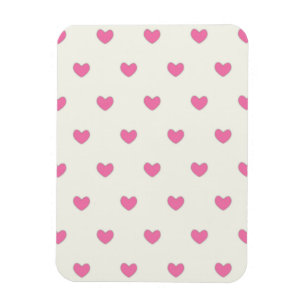 Cute Pink Hearts Patroon Magneet