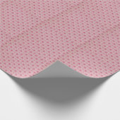 Cute Pink Hearts Romantic Pattern valentijn Cadeaupapier (Hoek)