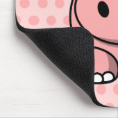 Cute Pink Hippo Muismat (Hoek)