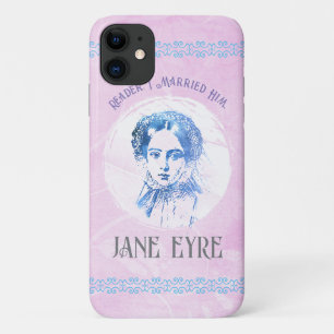 Cute Pink Jane Eyre Portrait Reader Ik trouwde hem iPhone 11 Hoesje