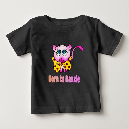Cute Pink Kitty - Born to Dazzle Art (Voorkant)