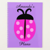 Cute Pink Ladybug Planner (Voorkant)