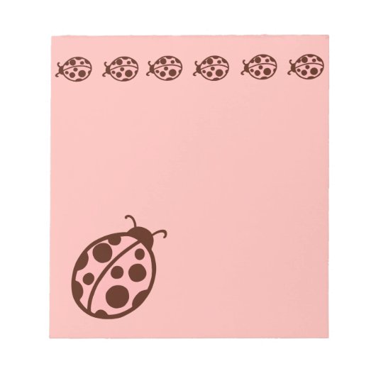 Cute PInk Ladybugs-Notitieblok Notitieblok (Voorkant)