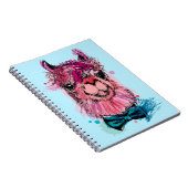 Cute Pink Llama Notitieboek (Rechterzijde)