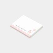 Cute Pink Owl Notes (Schuin)