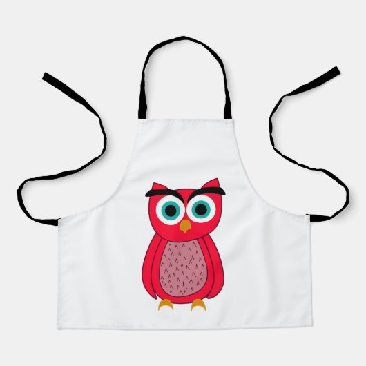 Cute Pink Owl Schort (Voorkant)