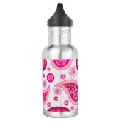 Cute Pink Paisley Pattern Waterfles (Links)