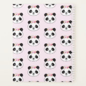 Cute Pink Panda Planner (Achterkant)