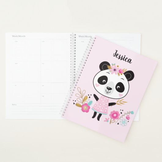 Cute Pink Panda Planner (Display)