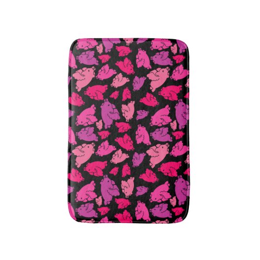 Cute Pink Pattern Badmat (Voorkant Verticaal)