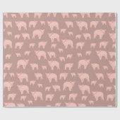 Cute Pink Pattern Cadeaupapier (Vlak)