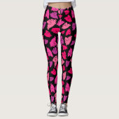 Cute Pink Pattern Leggings (Voorkant)